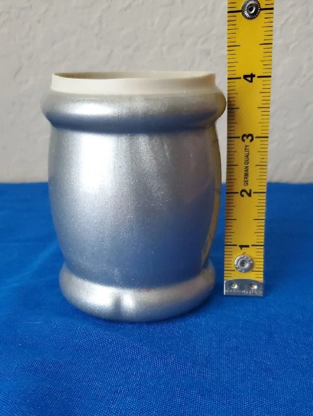 Vintage Coors Light Silver Barrel Koozie Mug Insulated Can Cooler Retro Barware